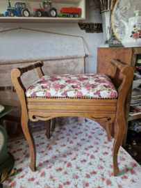 Brocante piano bankje