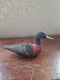 Oude houten lokeend
