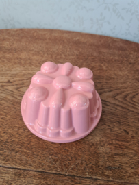 Pastel roze puddingvorm