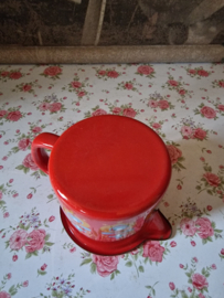 Rood emaille grandmere kannetje