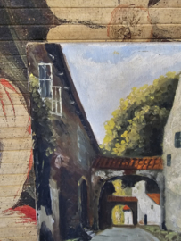 Oud schilderijtje W  van Veen