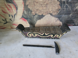 Beschilderd houten gamelan xylofoon