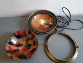 Antiek koperen kajuitlamp scheepslamp