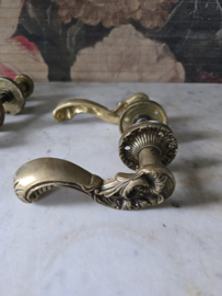 Antiek messing deurklink deurkruk