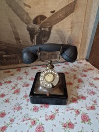 Antiek koperen telefoon