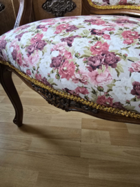 Brocante stoeltje rozen