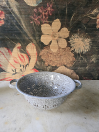 Grijs gewolkte emaille vergiet nr4