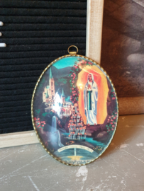 Oud bolglas lijstje religie basilique souvenir