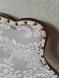 Antiek houten raamhor bloemen ornament
