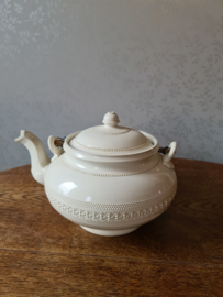 Antieke creamware chocoladeketel petrus regout&co