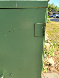 Industriële groen ijzeren kast