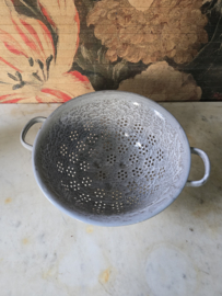 Grijs gewolkte emaille vergiet nr4