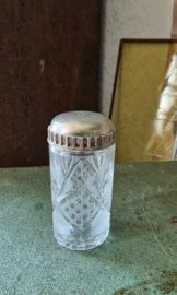 Oude kristal glazen strooier