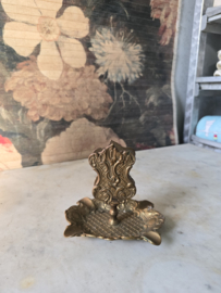 Art nouveau messing asbak luciferhouder