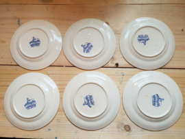 Zes dinerbordjes kinderservies potiche petrus regout