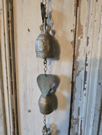 Antiek messing tempelbellen