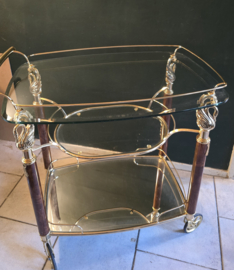 Hollywood regency serveerwagen trolley