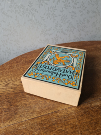 Oude kartonnen doos batavopost oud-hollandsch