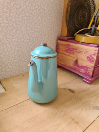 Mintgroen emaille koffiepot