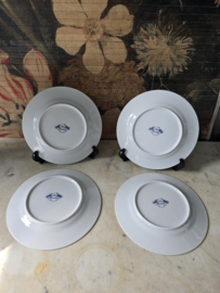 Ontbijtbord kip en haan meander servies