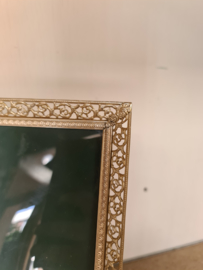 Brocante verzilverde fotolijst