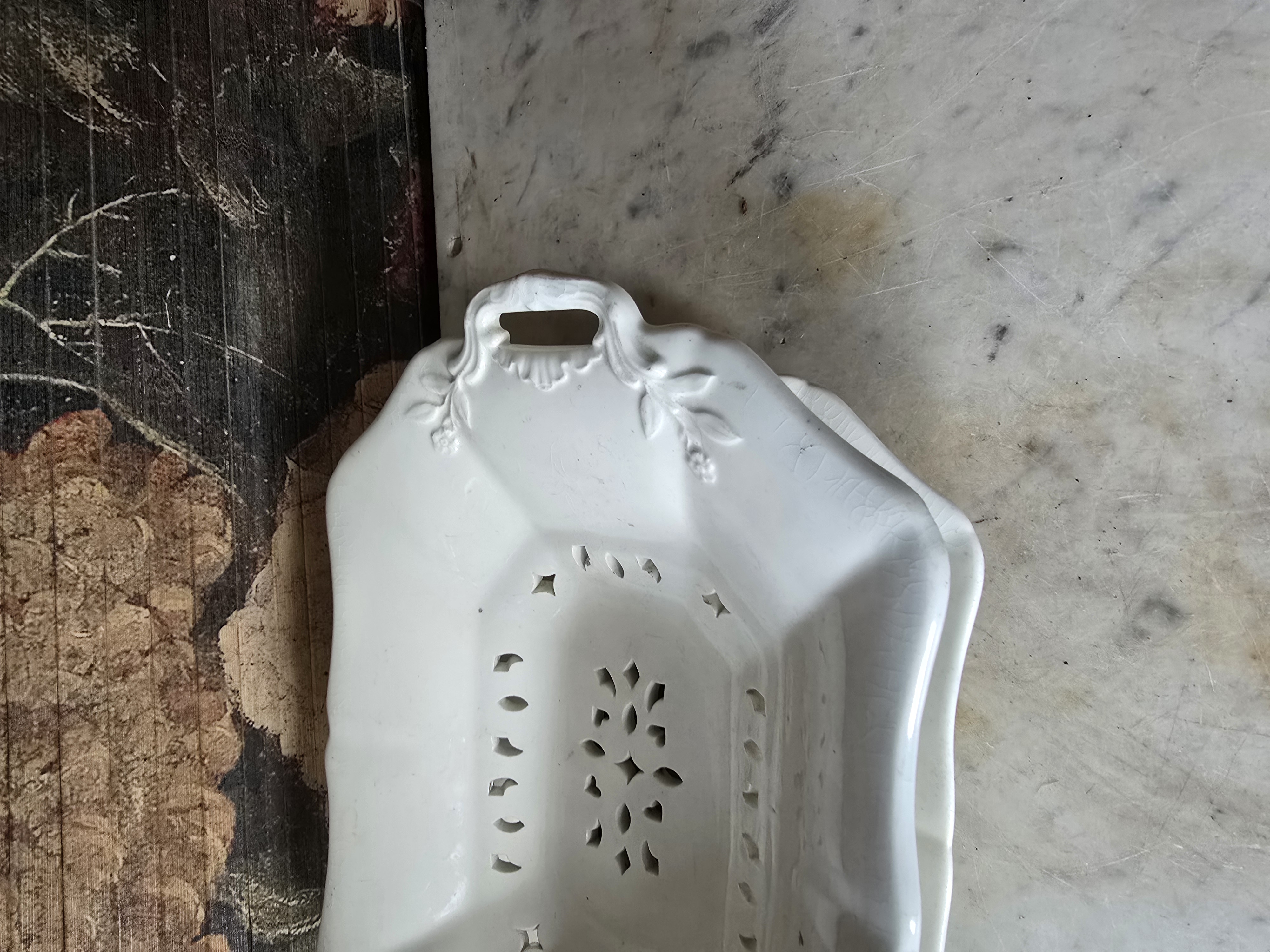 Antiek creamware fruittest wedgwood