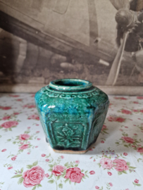 Gemberpot blauw groen nr8