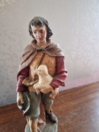 Oud kerst beeld schaapsherder