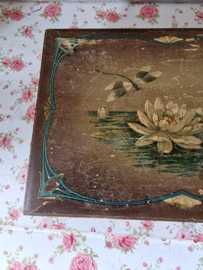 Antiek houten kist libelle