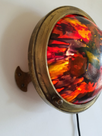 Antiek koperen kajuitlamp scheepslamp