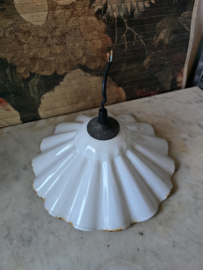 Wit emaille hanglamp