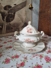 Brocante oude sausterrine rozen