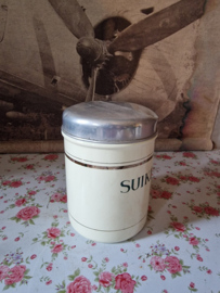 Creme emaille suikerbus