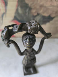 Bronzen beeldje Afrikaans