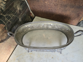 Antiek messing jardiniere rozen