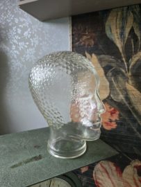 Vintage glazen hoofd