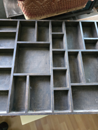 Oude houten letterbak nr2