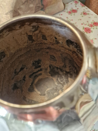 Verchroomde koperen waterketel