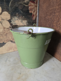 Reseda groen emaille aardappelen emmer