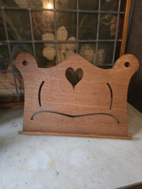 Oude houten boekenstandaard lessenaar