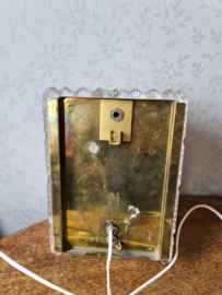 Oude kristal glazen wandlamp
