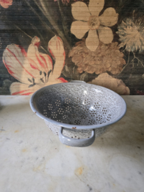 Grijs gewolkte emaille vergiet nr4