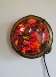 Antiek koperen kajuitlamp scheepslamp