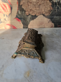 Art nouveau messing postzegeldoos