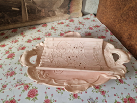 Art nouveau zachtroze aspergeschaal