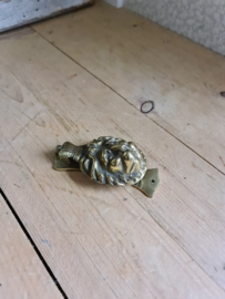 Koperen deurklopper leeuw