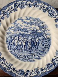 Blauw engels dinerbord myotts country life