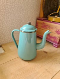 Mintgroen emaille koffiepot