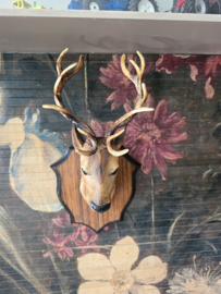 Vintage kunststof herten hoofd