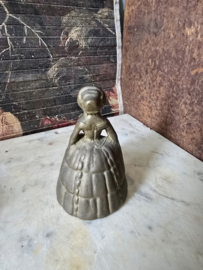 Bronzen tafelbel dame